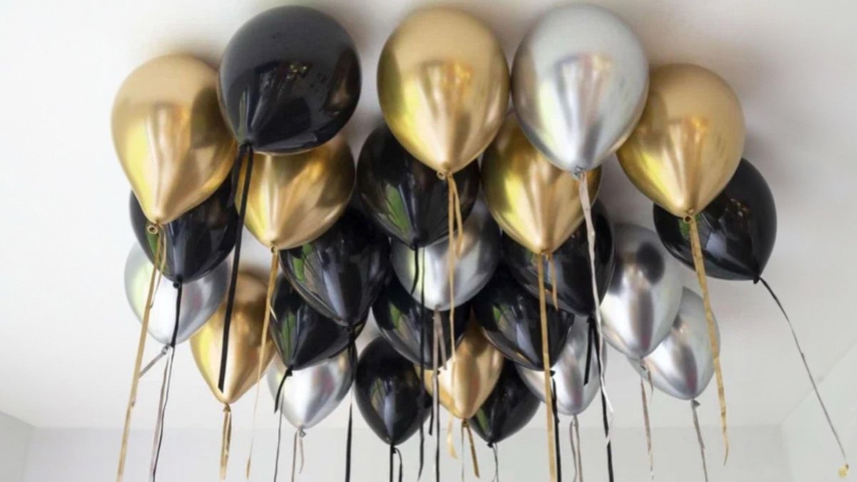 Шары под потолок с гелием (25шт)