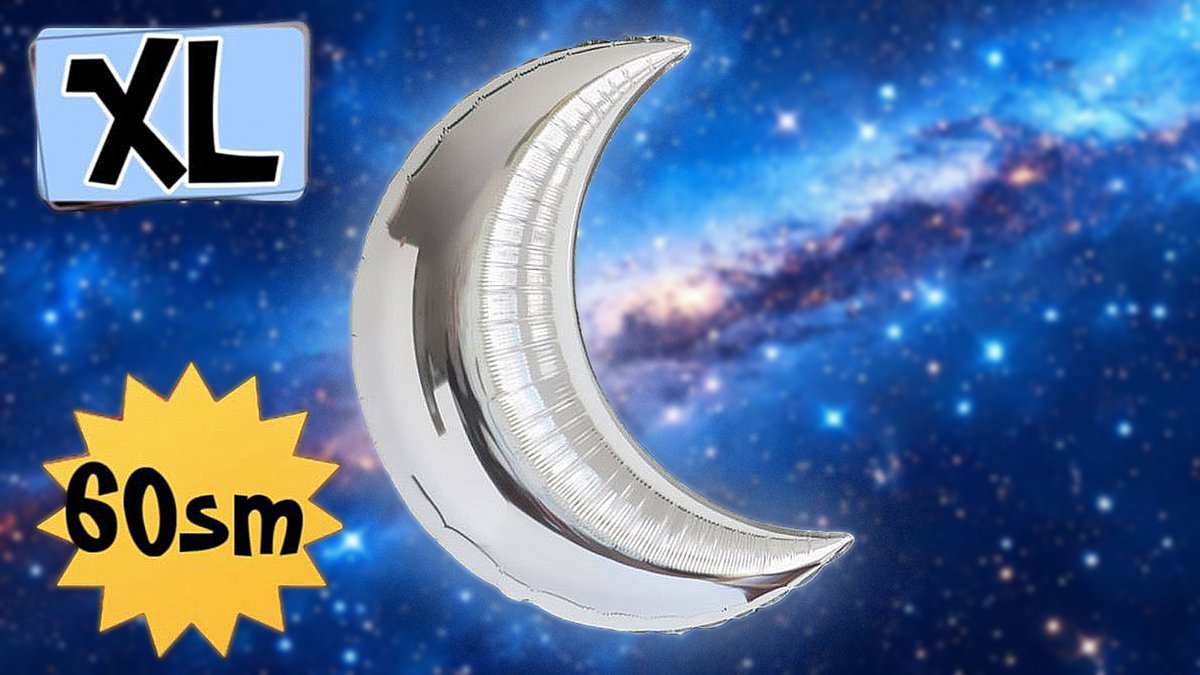 Фольгированный месяц XL с гелием (60cm)