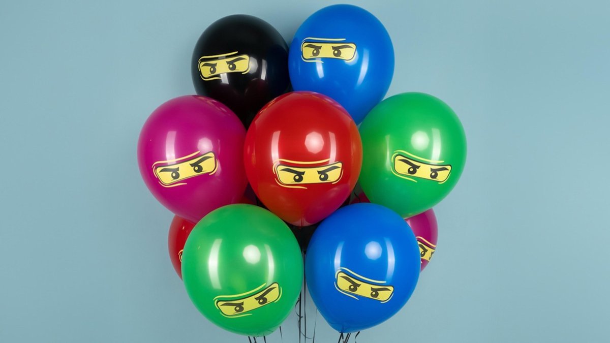 Воздушные шары с гелием Ниндзяго 30 см (1шт)