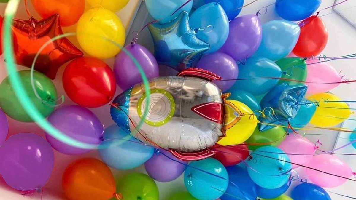 Шары под потолок с гелием (41шт)