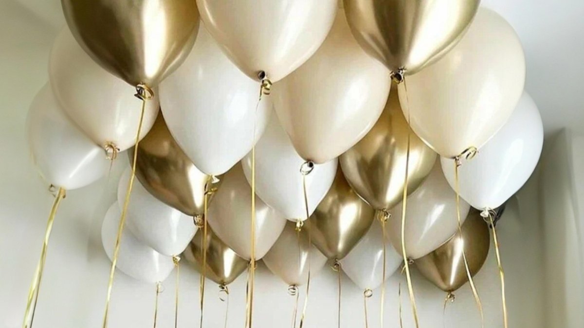 Шары под потолок с гелием (22шт)