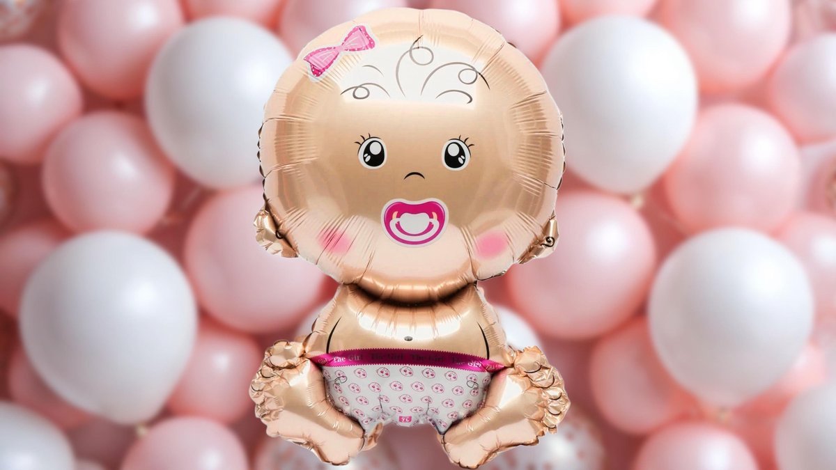 Фольгированный шар с гелием (66×44см) Baby Girl (1шт)