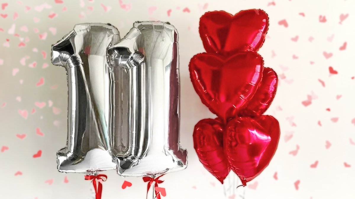 Набор шаров с гелием (7шт).