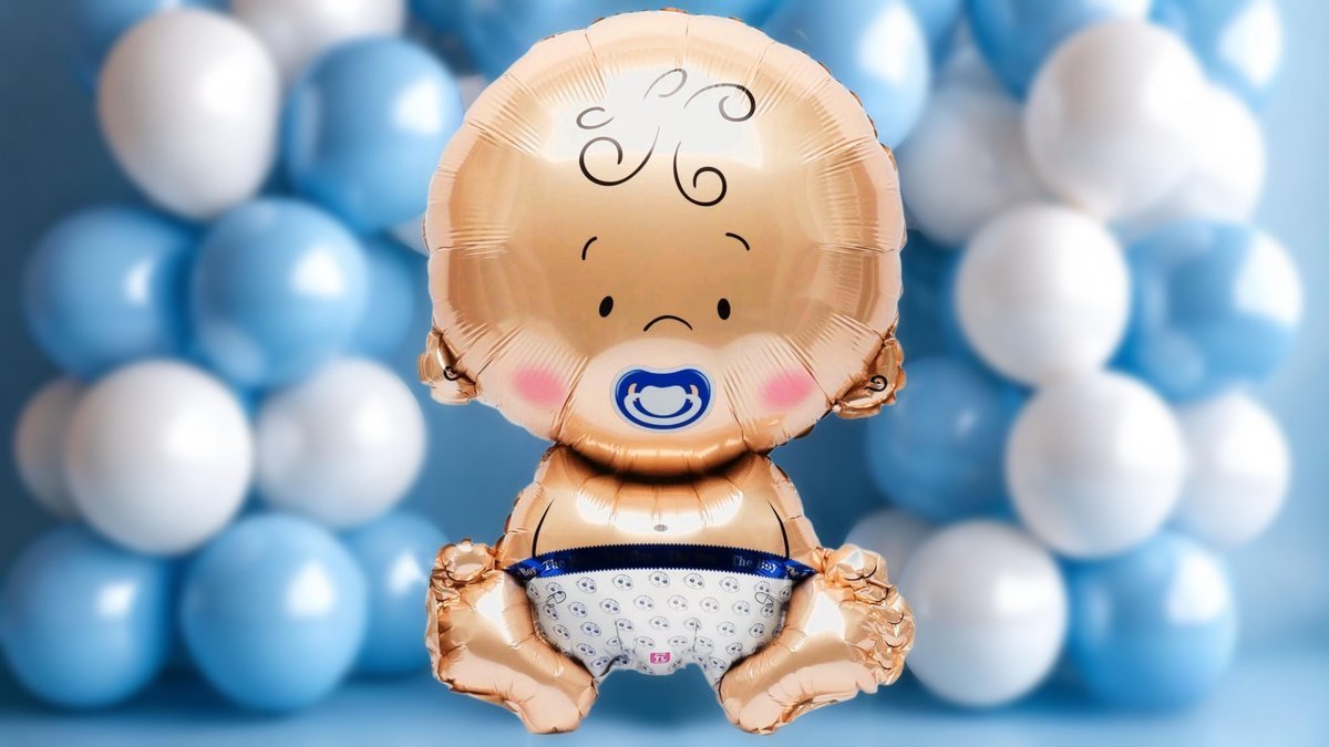 Фольгированный шар с гелием (66×44см) Baby Boy (1шт)