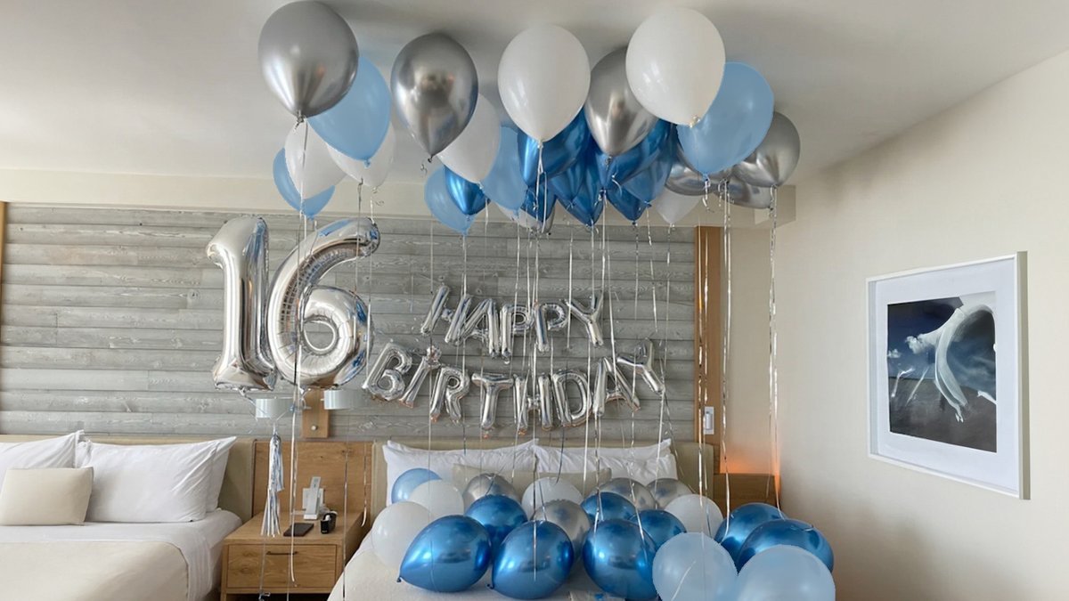 Комната сюрприз (60шт). Набор шаров. На фото латексные шары 30 см