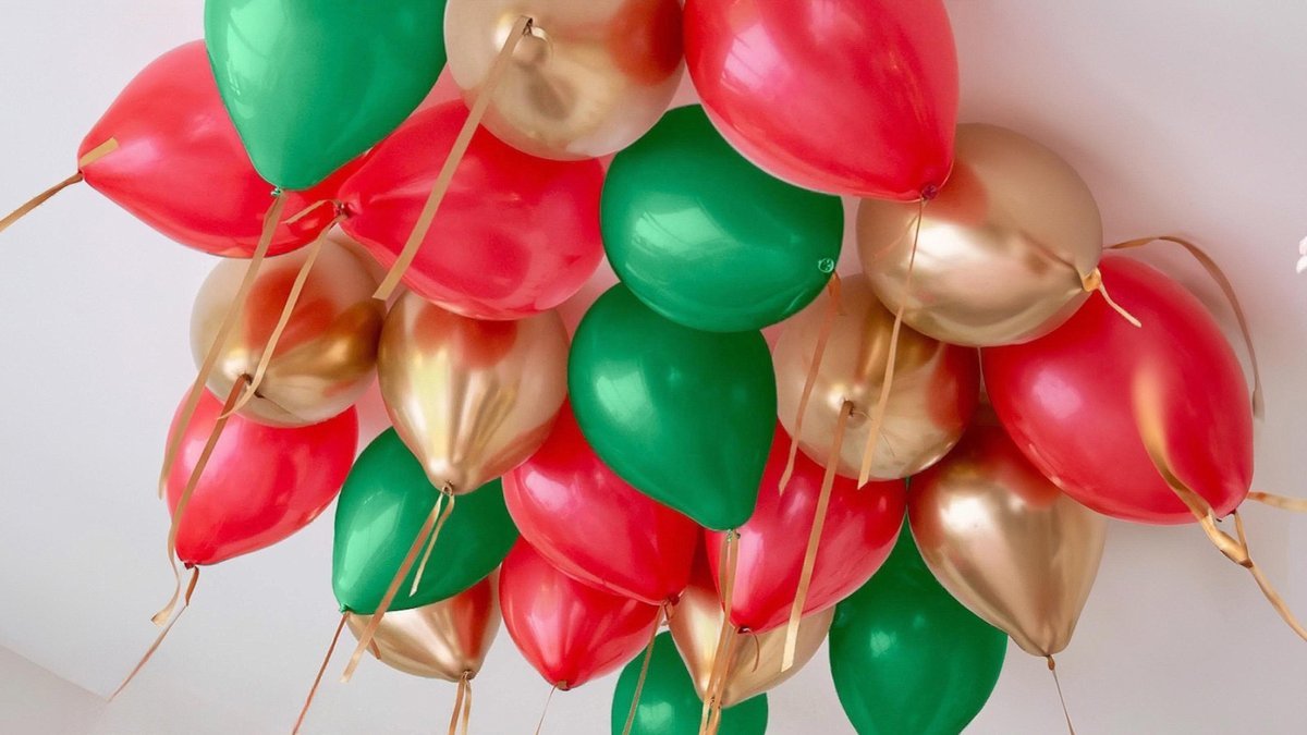 Шарики с гелием под потолок (22шт)